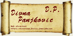 Divna Panjković vizit kartica